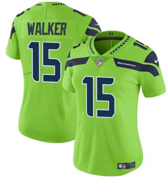 Women%27s Seattle Seahawks #15 P.J. Walker Green Vapor Limited Football Stitched Jersey(Run Small) Dzhi->women nfl jersey->Women Jersey
